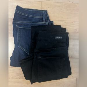 2 pairs skinny jeans size 26